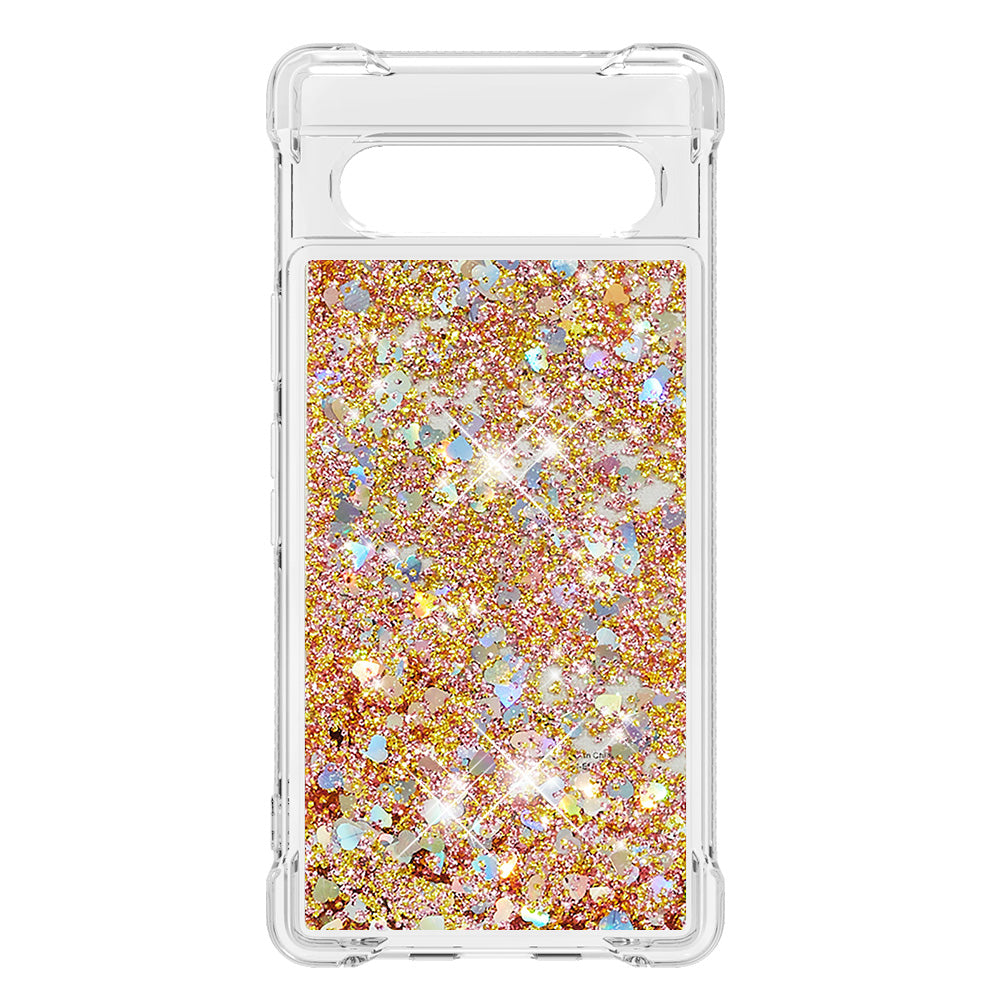 YB Quicksand Series-1 for Google Pixel 7a Quicksand Flowing Glitter Soft TPU Case Anti-scratch Cell Phone Cover YB Quicksand Series-1 for Google Pixel 7a Quicksand Flowing Glitter Soft TPU Case Anti-scratch Cell Phone Cover